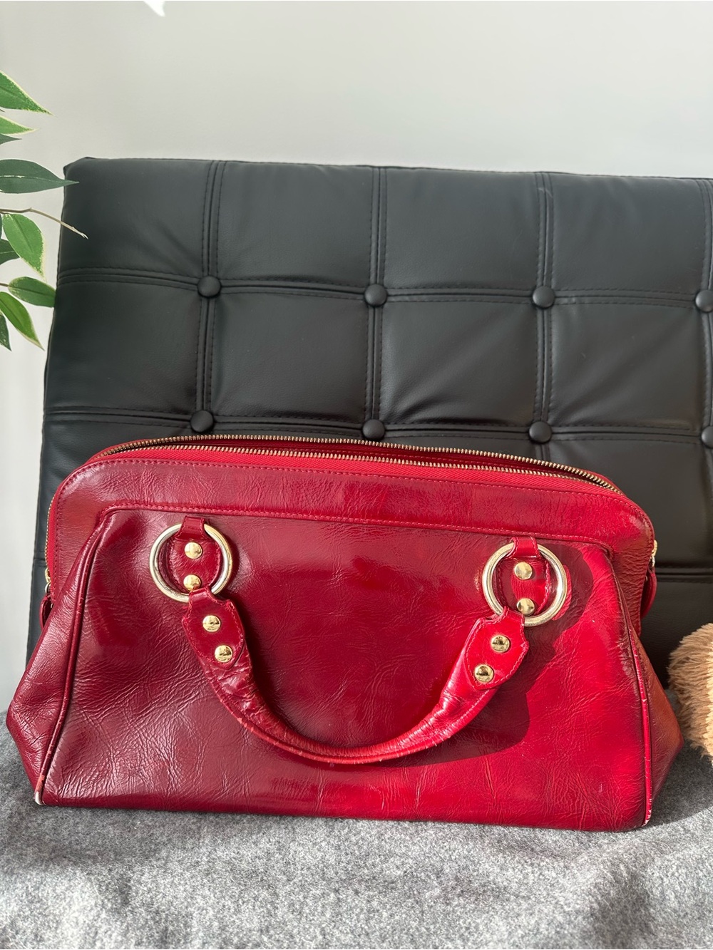 Anne Klein Red Satchel